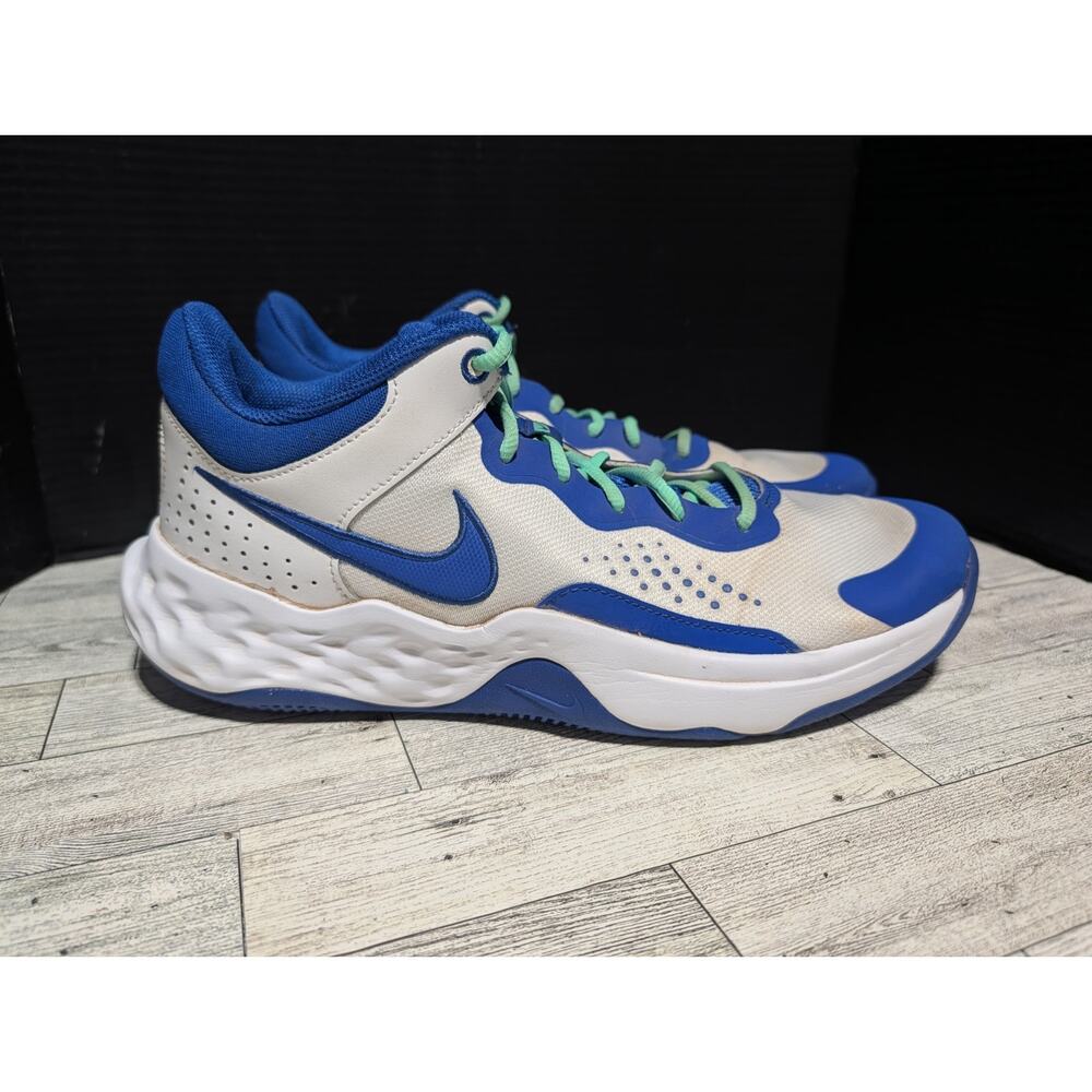NIKE FLY BY MID 3 Basketball Shoes Mens Size 12 White Blue Sneakers DD9311-102